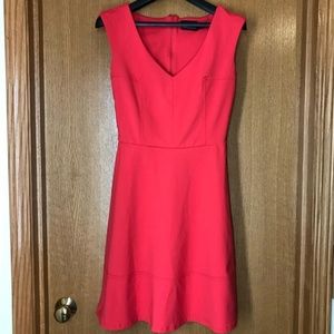 Cynthia Rowley Red A-Line V-Neck Dress Size XS